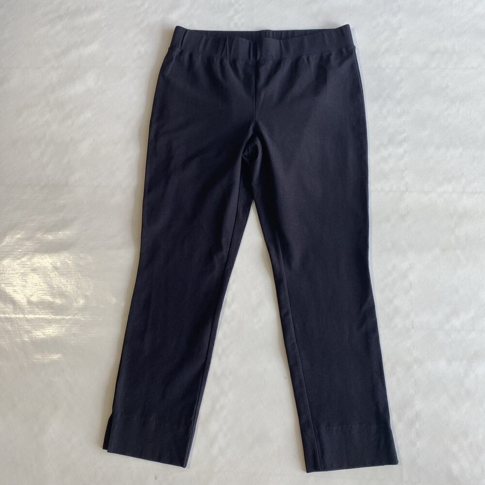 Eileen Fisher Women’s Blue Viscose Crepe Stretch Straight Dress Pants S/P